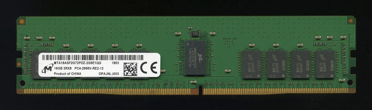 128 GB (8x 16 GB) Rdimm ECC Reg DDR3-1600 Supermicro 2026TT-DLIBXRF Serveur RAM