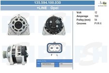 New Alternator for CHEVROLET OPEL VAUXHALL:TRAX,CRUZE,ORLANDO,TRACKER,ASTRA J