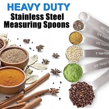 Stainless Measuring Steel 18/8 Spoons Set Cups and quality-01Piece Heavy Duty
