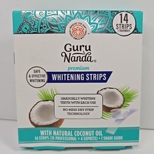 GuruNanda Teeth Whitening Strips - 7-Day Treatment with Non-Slip Dry Strips 14ct