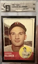 1963 Topps - Harmon Killebrew #500 GAI 6!!!