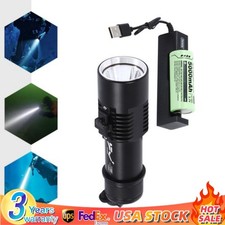 Professional Diving Light LED Waterproof Dive Scuba Lamp Underwater Flashlight