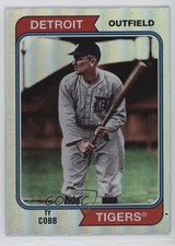 2020 Topps Archives 1974 Topps Silver Foil Ty Cobb #136 HOF 6q5