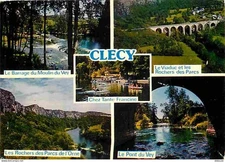 14 - Clécy - Multivues - La Suisse Normande - Flamme Postale - CPM - Voir Scans