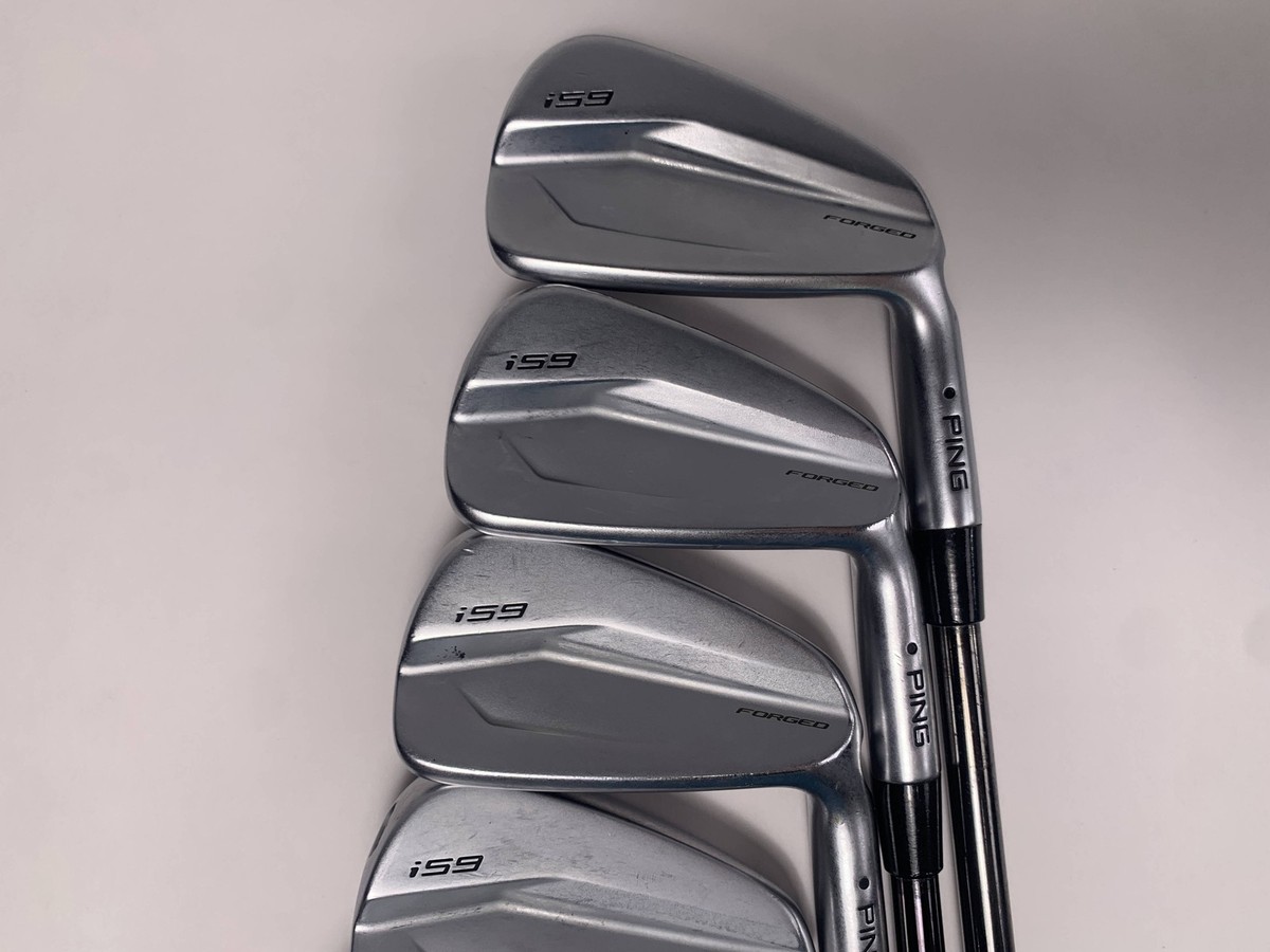 Ping i59 Iron Set 4-PW Black Dot KBS $-Taper Black 130g X Stiff