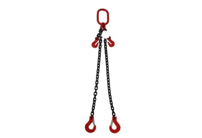 JOMA-TECH GMBH 2-Strang Anschlagkette 2m GK8 8mm schwarz verkürzbar