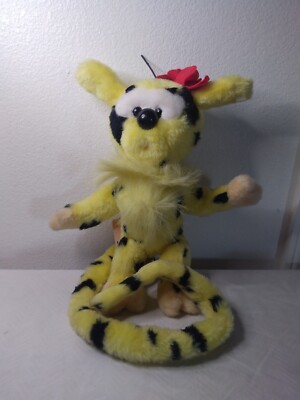 Marsupilami Mom / Girlfriend 12 Inch Plush Doll Nounours Rare With Tags Vintage 