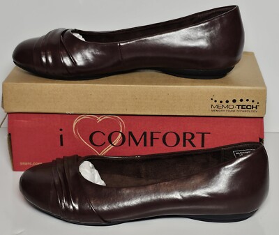 I Love Comfort Women Brown Slip On Women Size 6 Shoes New / Box Banza Memo Tech