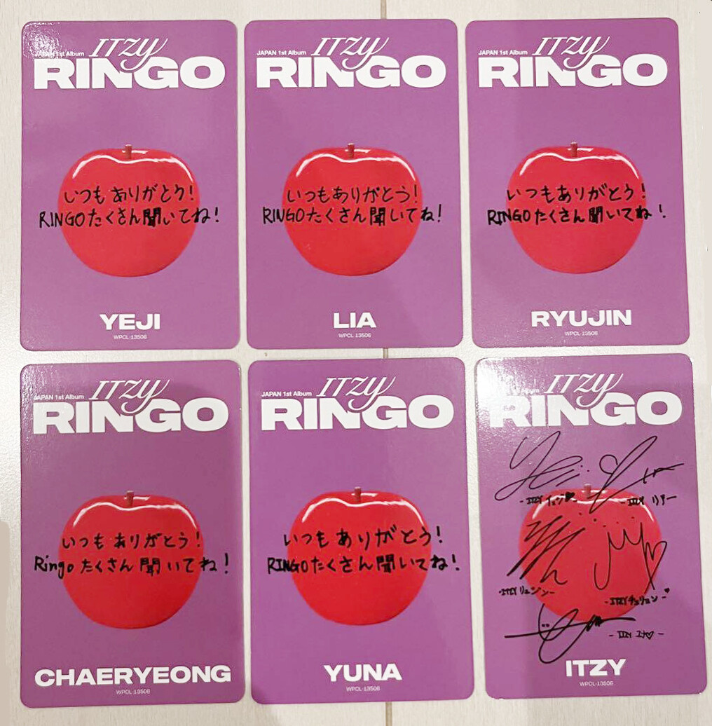 ITZY ユナ RINGO サイン ITZY RINGO サイン ユナ - メルカリ