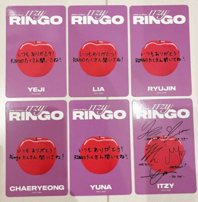 ITZY RINGO サイン入りポスター ITZY JAPAN 1st Album「RINGO」