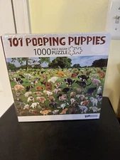 101 Pooping Poop Puppies 1000 pc Puzzle  Funny Dogs Puzzle NEW Sealed