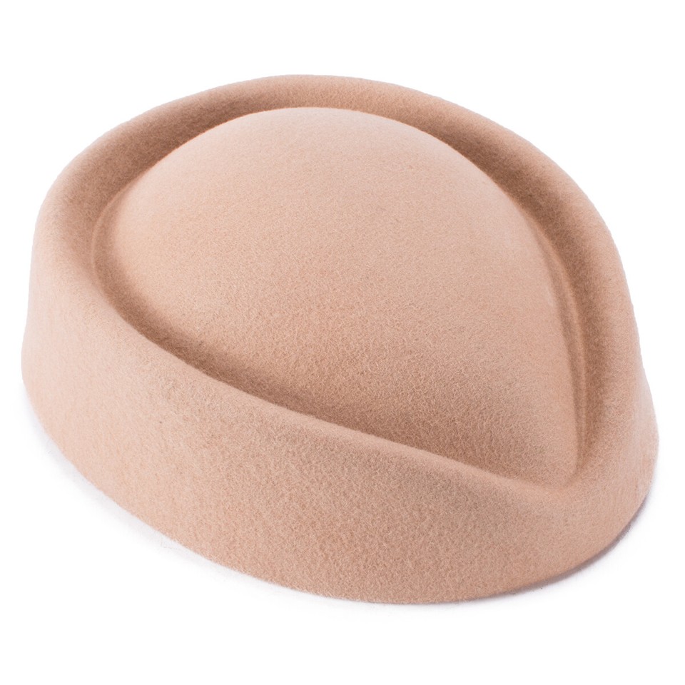 Stewardess Pillbox Hat Teardrop Fascinator Base Multi-color for Live-streaming e