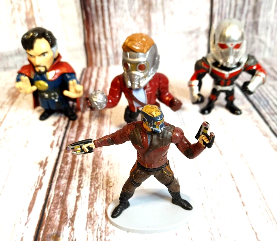 Marvel Jada Toys 压铸玩偶全部 4 英寸,奇异博士、蚂蚁人和明星领主 + — 第 2/4 张图片