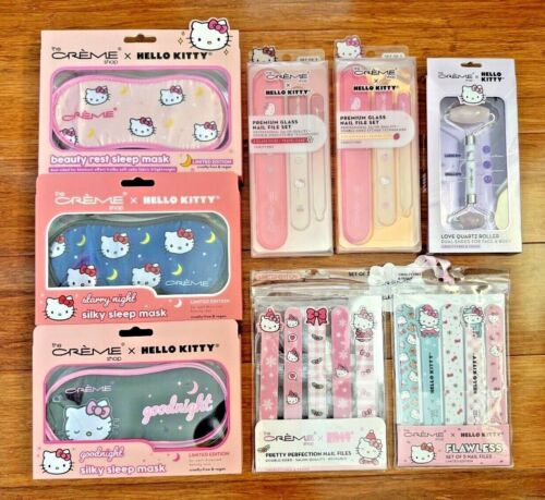 Sanrio Hello Kitty x The Crème Shop - Sleep Mask / Nail File Set / Quartz Roller - Photo 1 sur 21