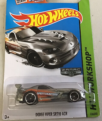 HOT WHEELS WORKSHOP 2015 DRIFT RACE ZAMAC DODGE VIPER SRT10 ACR #236/250