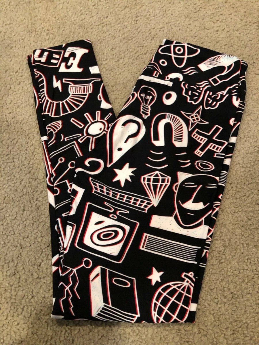 NWT LuLaRoe OS Leggings Periodic Table Chemistry Science Black Unicorn VHTF  #21