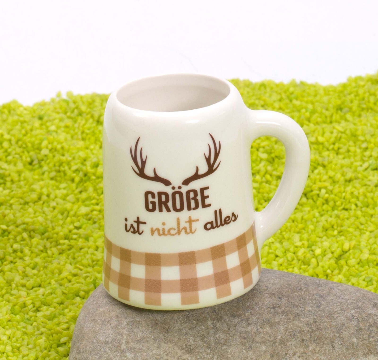 sheepworld Schnapskrug Krug Größe ist nicht alles 5cl