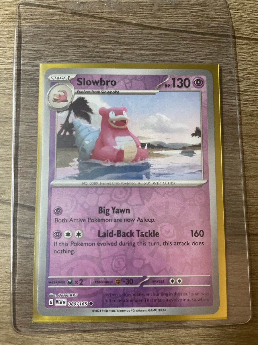 Pokemon 151 Slowbro 080/165 Reverse Holo Rare NP English | eBay