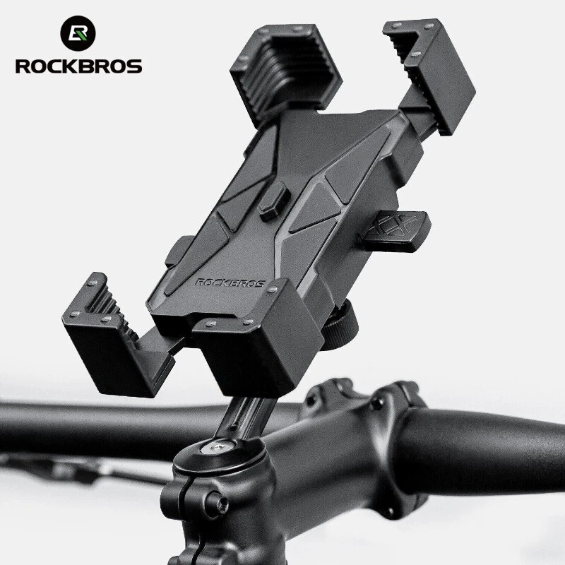 ROCKBROS Bike Phone Holder 360°Rotatable Universal Motorcycle Handlebar Mount - Image 2 of 4