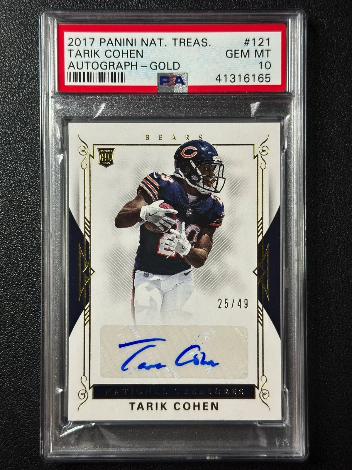 Tarik Cohen Panini National Treasures #121 Autograph-Gold