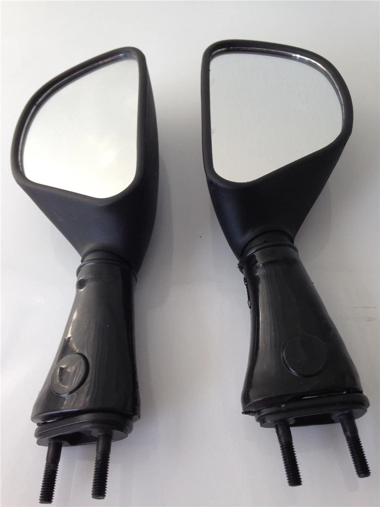 Black Racing Mirrors For 98-02 Kawasaki Ninja ZX6R 98-03 ZX9R 06-08 650R