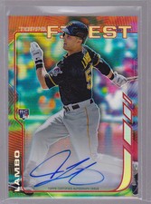 2014 Finest Rookie Autographs Refractors #RAAL Andrew Lambo Auto RC