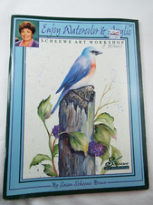 Watercolor and Acrylic Painting Book Scheewe Workshop Vintage 1993