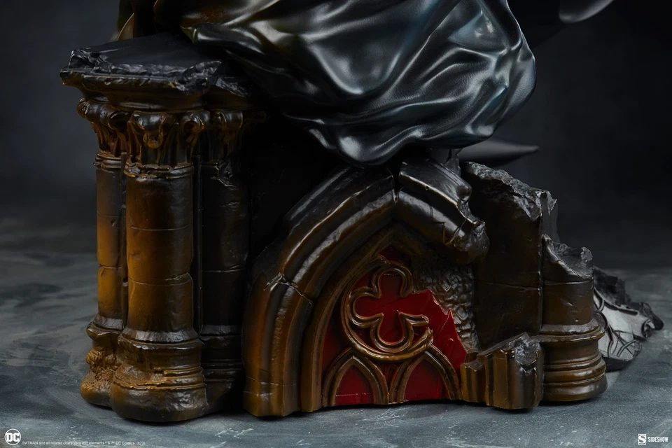 DC Comics Batman & Catwoman Selina Kyle Polystone Diorama Estatua Sideshow Foto 4 de 4