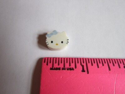 Vintage Hello Kitty TINY MINI Eraser Cat Head Face 5/8'' FREE SHIP