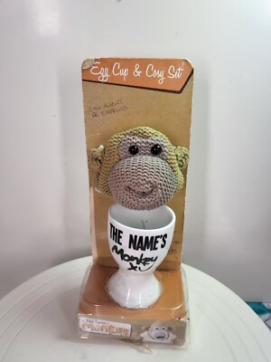 2016 PG TIPS MONKEY ''Der Namen Affe'' Keramik Eierbecher mit kuscheligem