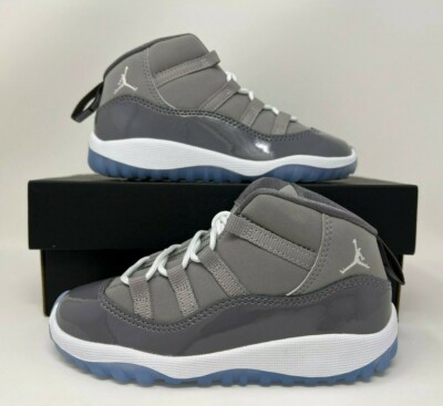 Nike Air Jordan Retro XI 11 TD OG Cool Grey 2021 Toddler Size 10c