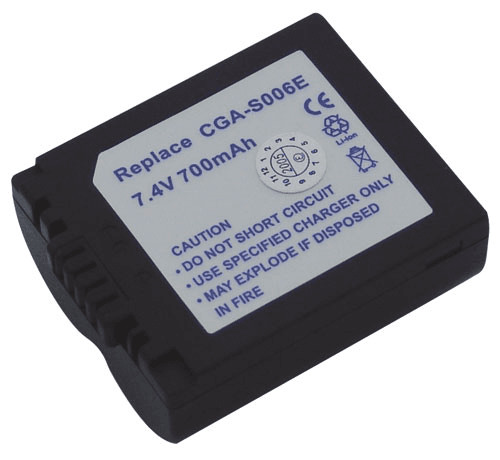 Accumulateur Li-ion 700 mAh 7.4 V pour appareil photo Panasonic Lumix