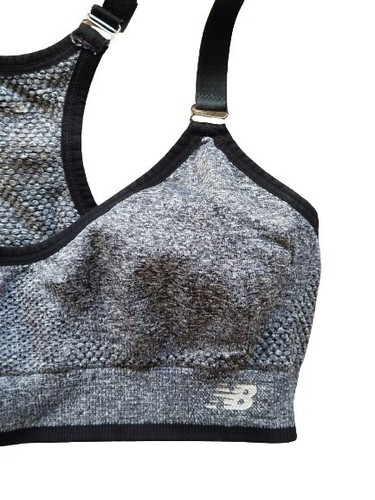 NB Womens Grey Sports Bra Size XS - Picture 4 of 6