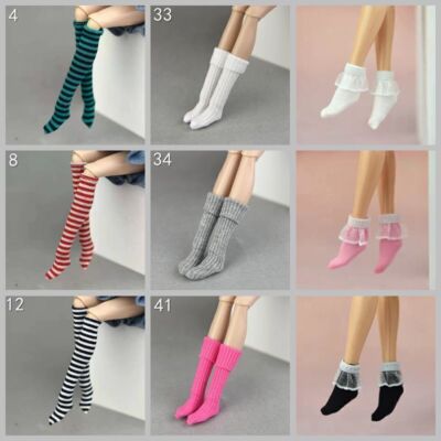 1/6 Doll Accessories Stockings Short Socks For 11.5in Blyth Doll Playhouse Toy