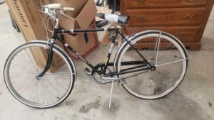 1953 Schwinn Varsity 3 speed 26inch black enamel paint Original Decals W/Speedo 