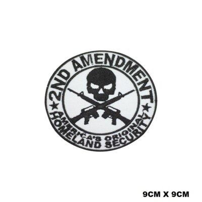 2ND Amendment runder Logo gestickter Aufnäher Bügelbild/Aufnähen Patch Batch