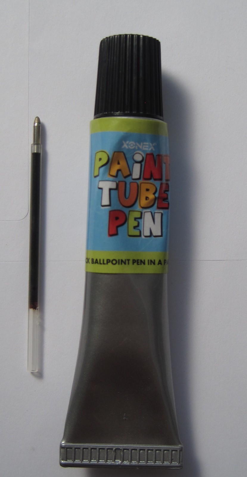 XONEX Paint Tube Ballpoint Pen + 1 Refill, black ink painter artist eBay