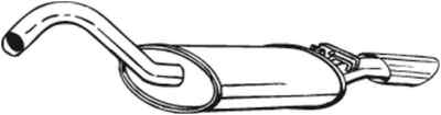 Bosal 105-119 rear silencer for Audi