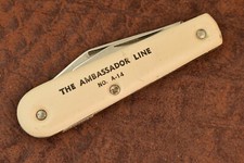 VINTAGE MADE IN USA THE AMBASSADOR LINE COMPOSITE LONG PULL JACK KNIFE (10627)
