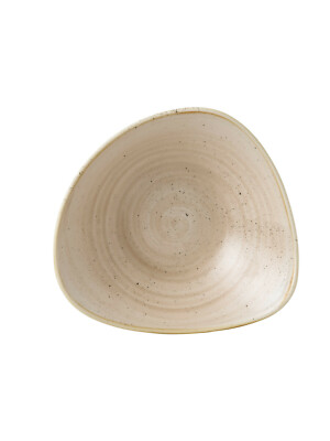 Churchill STONECAST Triangle Bowl Nutmeg Cream Schüssel Porzellan 60 cl weiß