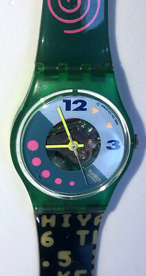 SWATCH LADY LL107 SATURNIAC 1990 90s Retro does not work