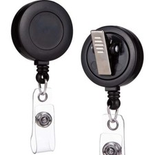 - 25 Pack - Retractable ID Name Badge Holder Reels with Swivel Alligator Clip...