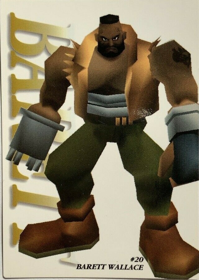 Barret Wallace FINAL FANTASY VII FF7 SQUARE japanese 1997 card