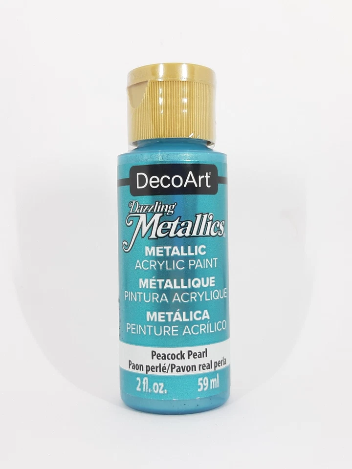 DecoArt Dazzling Metallics Acrylfarbe 59ml DA314 Peacock Pearl