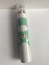 Colored Pencils Wooden Set w Sharpener New in Tube Art Craft Supply