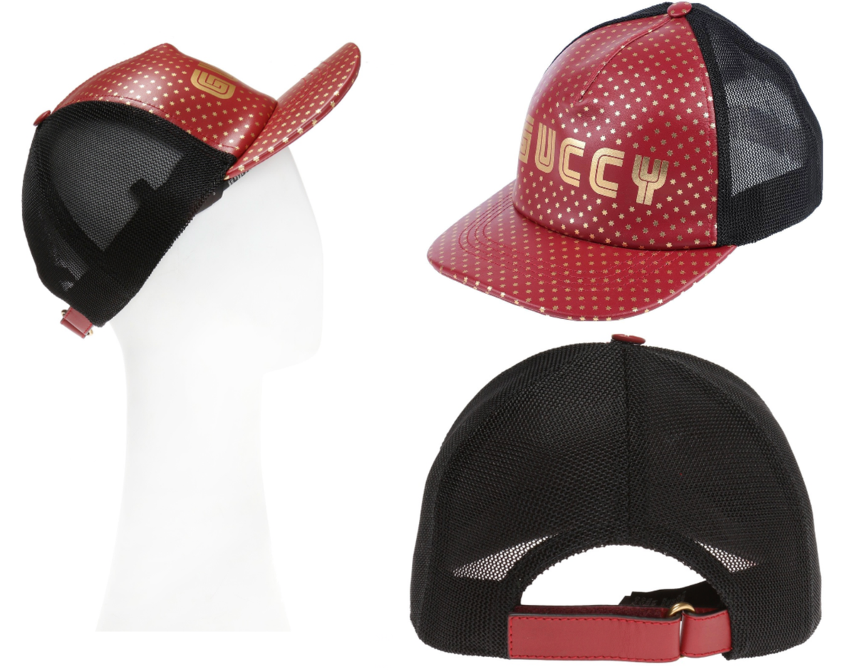 GUCCI X SEGA LEDER GUCCY Stars Baseball Hat Baseballkappe