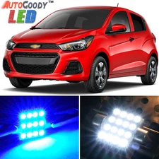 6 x Premium Blue LED Lights Interior Package for Chevy Spark 2013-2019 + Tool