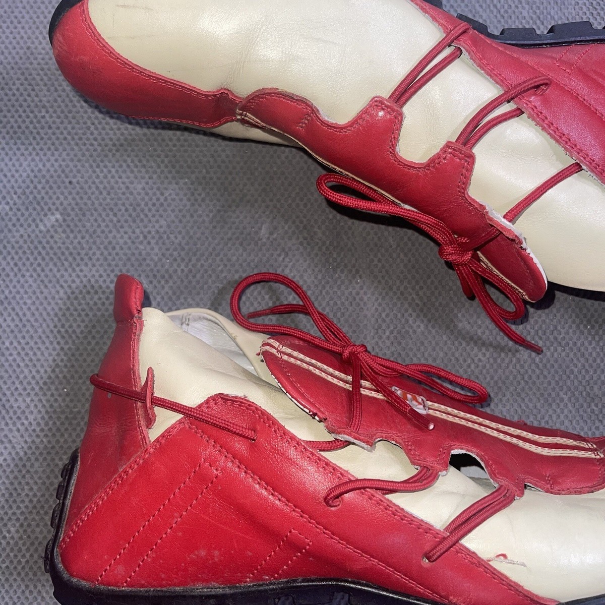 Pepe Jeans London Sneakers SH-70009 Red Leather Mid Top Mens Size