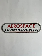 Original Vintage NOS Aerospace Components Sticker ~2.5x9.5” (5H)
