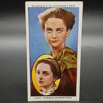 1938 Hignett Actors 15 JEAN FORBES-ROBERTSON AS PETER PAN Tobacco Cigarette Card